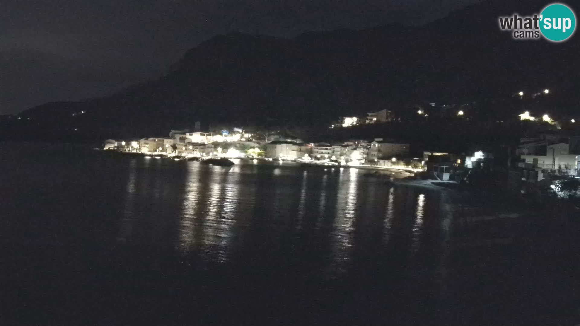 Web Kamera Drašnice (Podgora) – Plaža sa Apartmana Ober