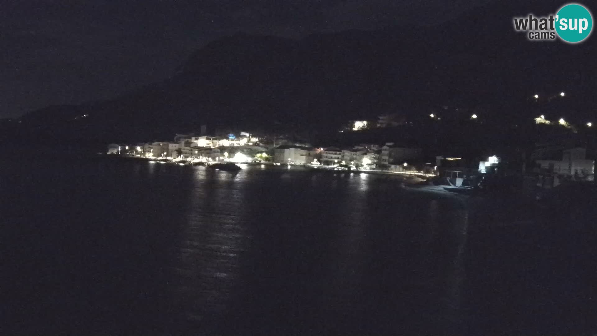Web Kamera Drašnice (Podgora) – Plaža sa Apartmana Ober