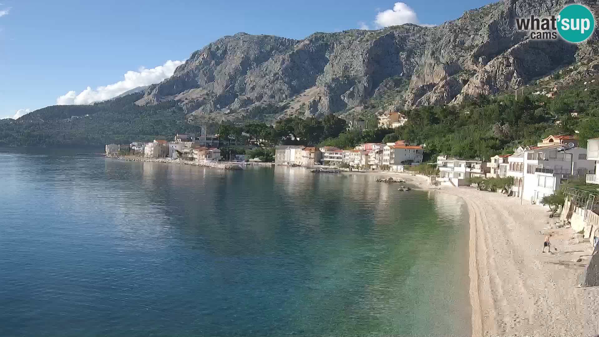 Webcam Drašnice (Podgora)  – Spiaggia