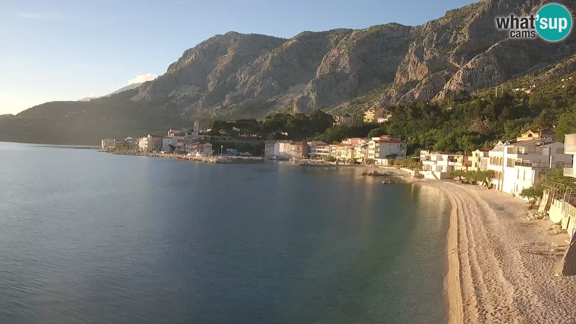 Webcam Drašnice (Podgora)  – Spiaggia
