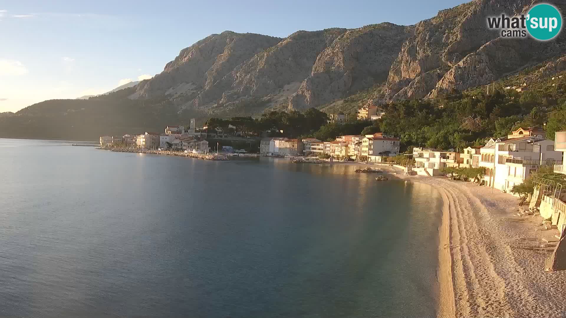 Webcam Drašnice (Podgora)  – Spiaggia