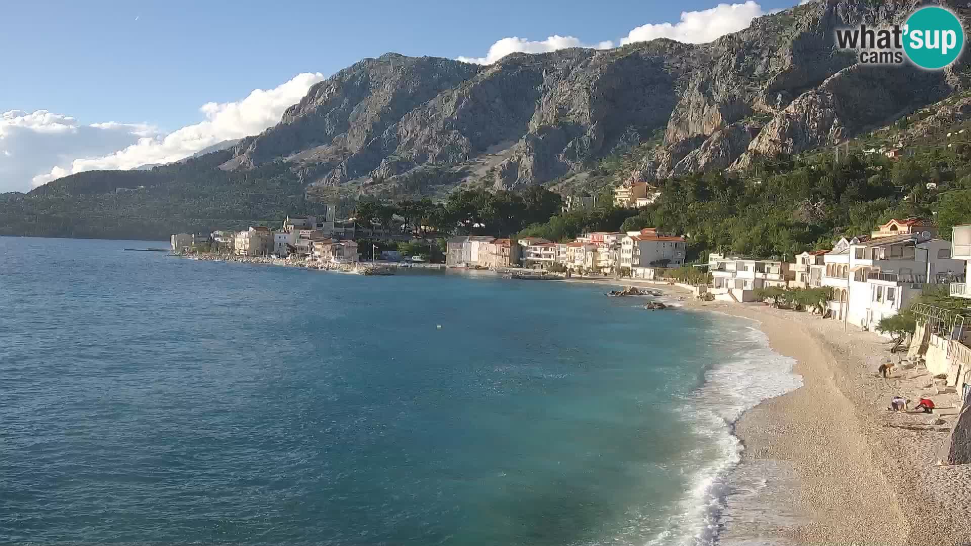 Webcam Drašnice (Podgora)  – Spiaggia