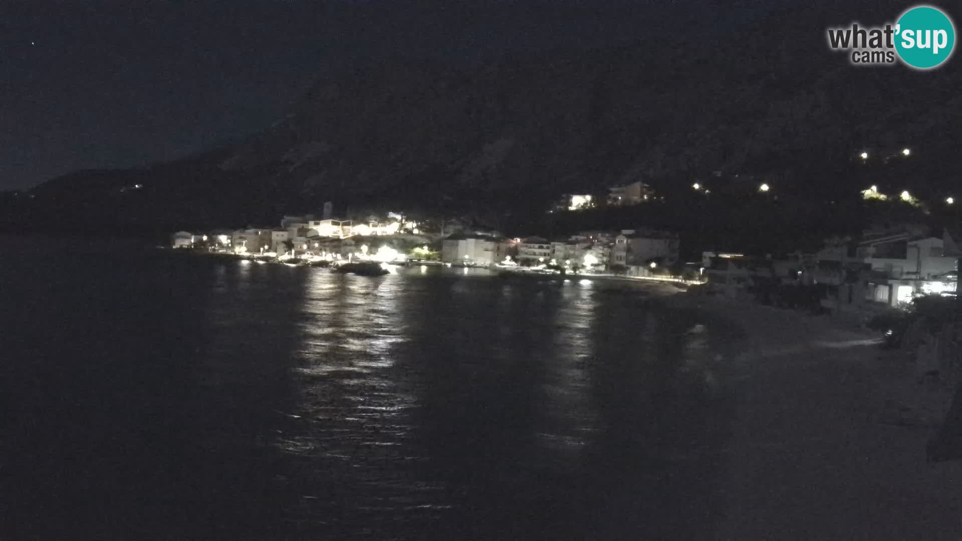 Webcam Drašnice (Podgora)  – Spiaggia