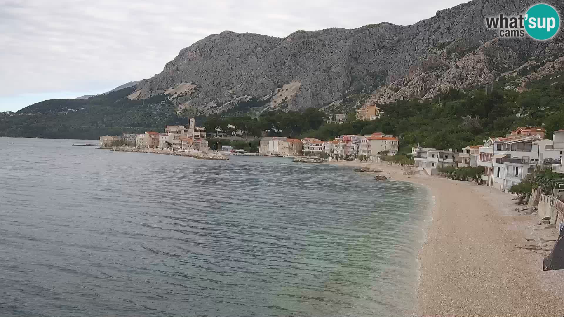 Web Kamera Drašnice (Podgora) – Plaža sa Apartmana Ober