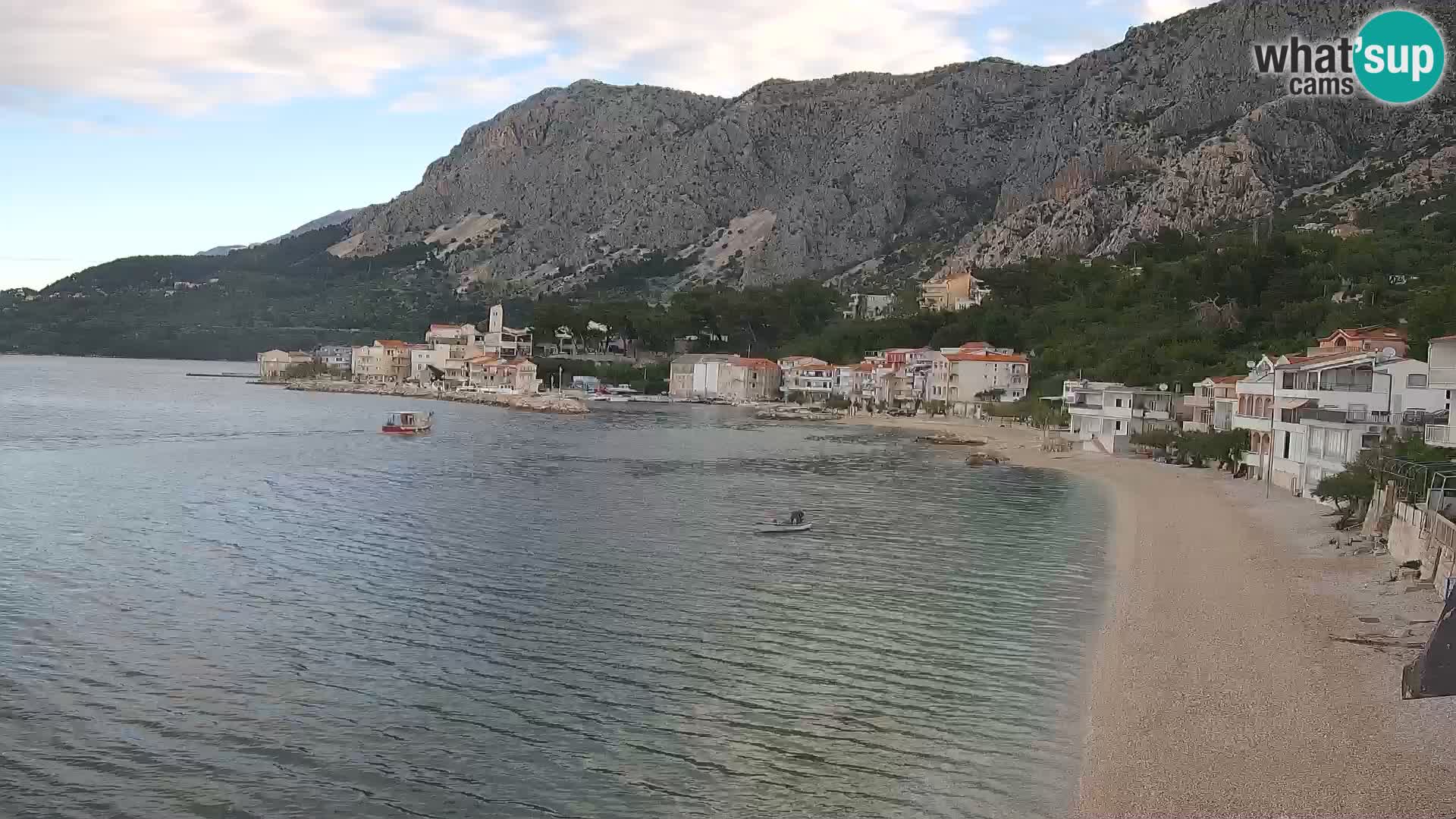 Web Kamera Drašnice (Podgora) – Plaža sa Apartmana Ober