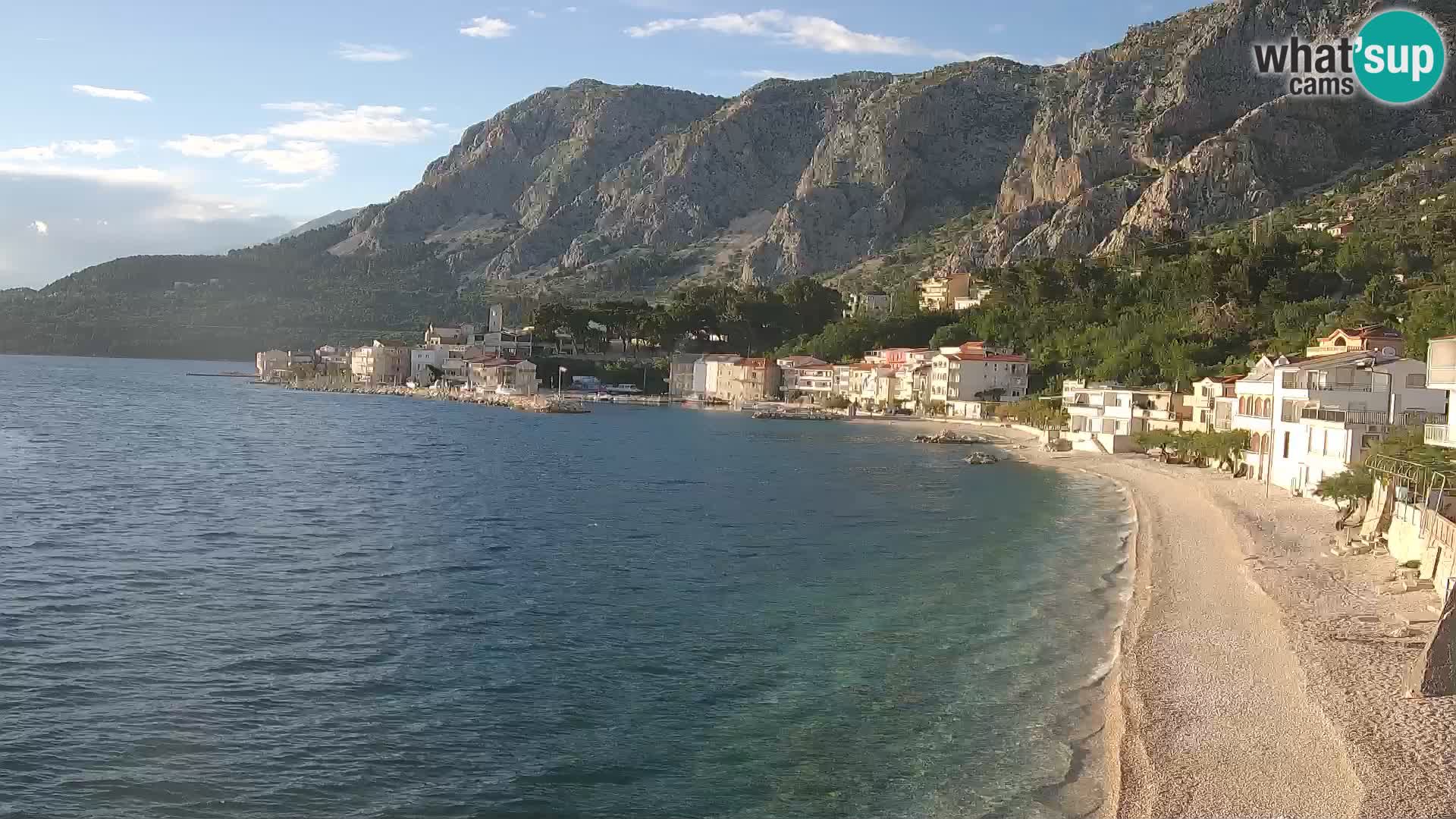 Web Kamera Drašnice (Podgora) – Plaža sa Apartmana Ober