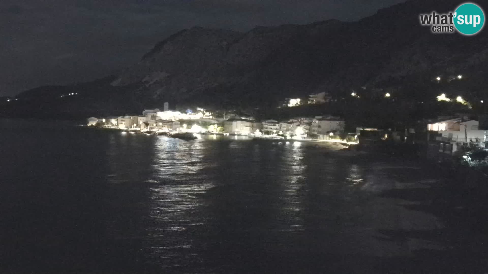Web Kamera Drašnice (Podgora) – Plaža sa Apartmana Ober