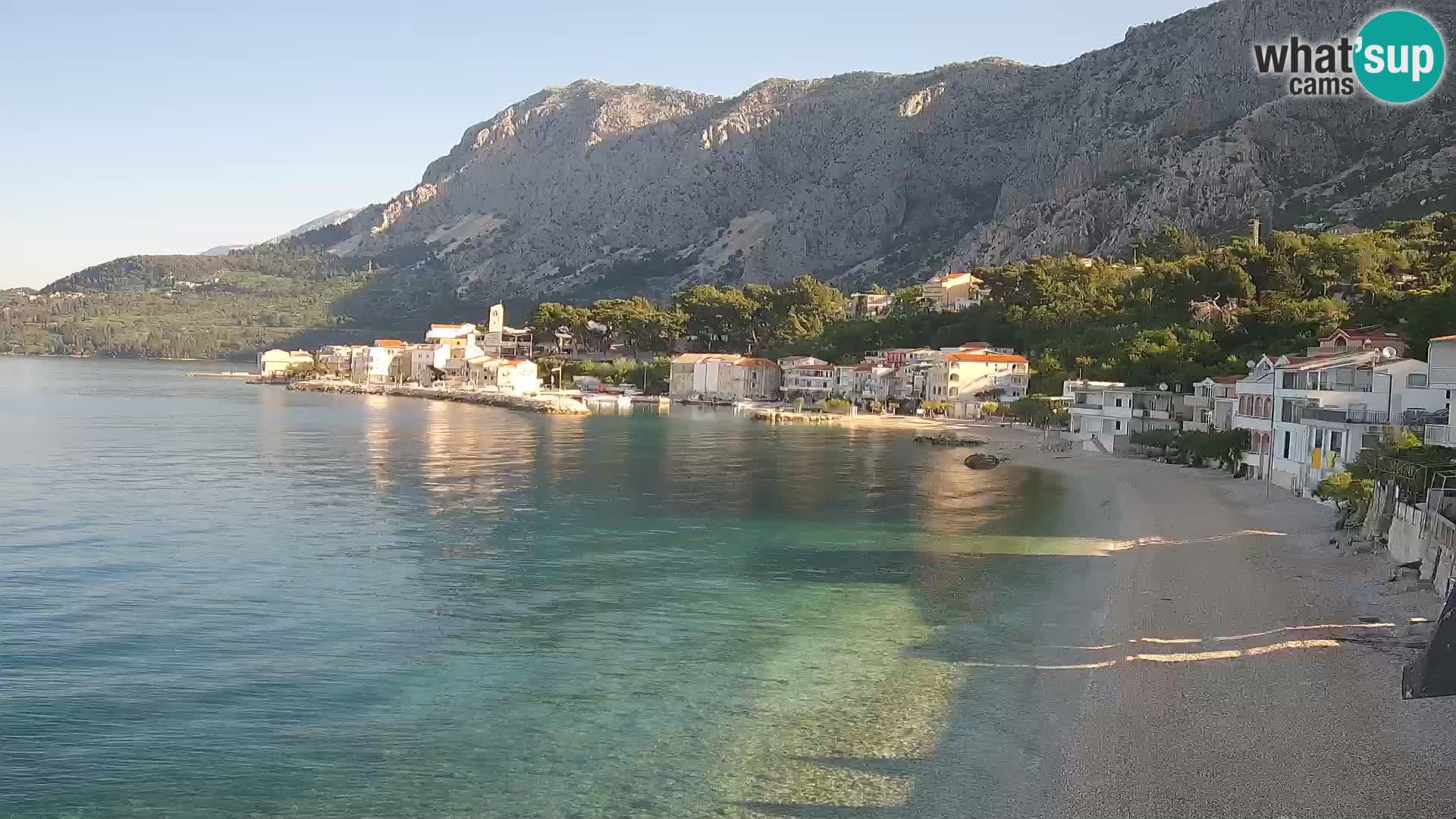Webcam Drašnice (Podgora)  – Spiaggia