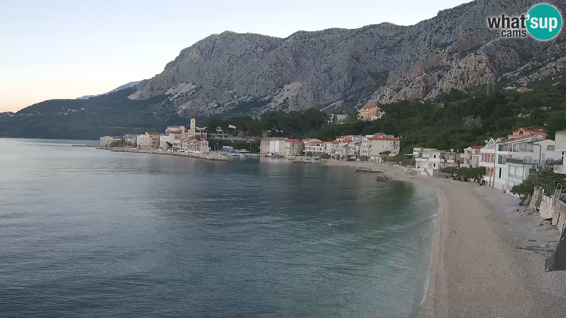 Web Kamera Drašnice (Podgora) – Plaža sa Apartmana Ober