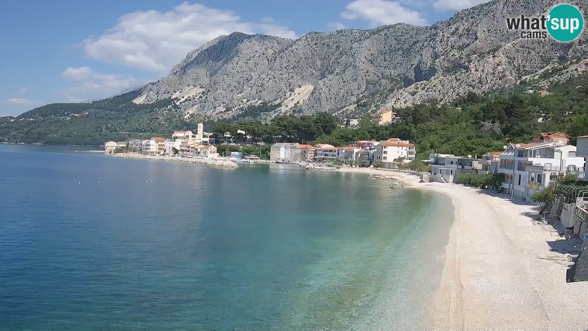 Webcam Drašnice (Podgora)  – Spiaggia