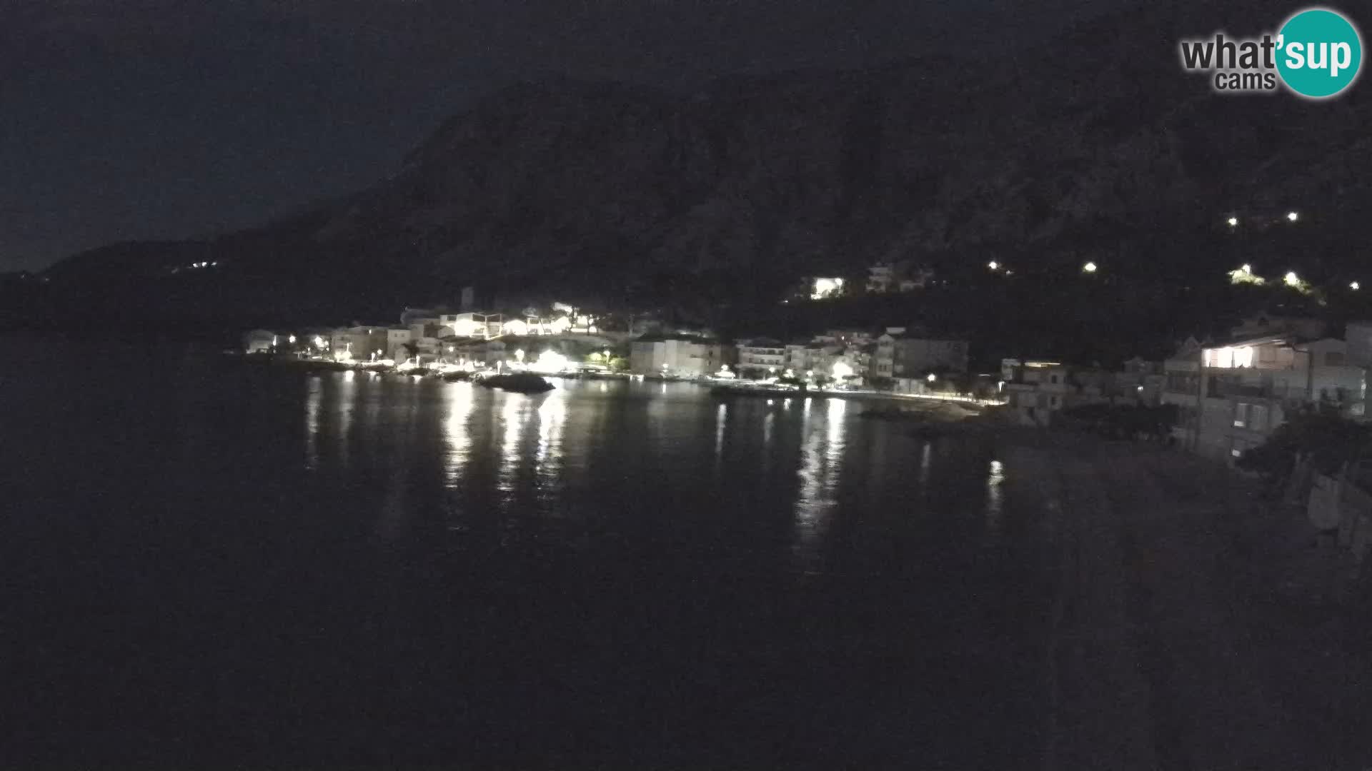 Webcam Drašnice (Podgora)  – Spiaggia