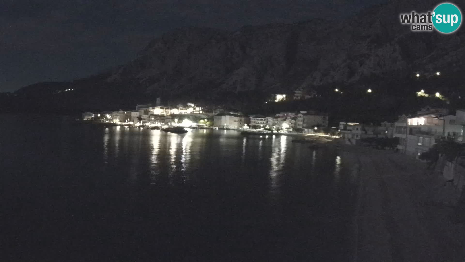 Web Kamera Drašnice (Podgora) – Plaža sa Apartmana Ober