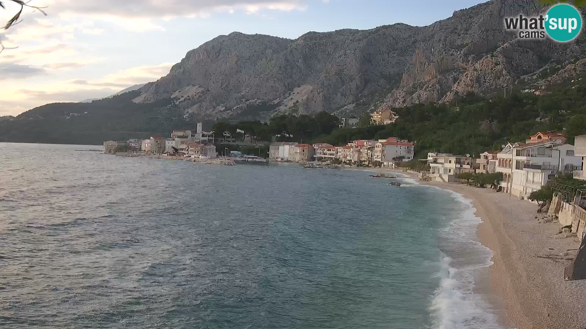 Web Kamera Drašnice (Podgora) – Plaža sa Apartmana Ober