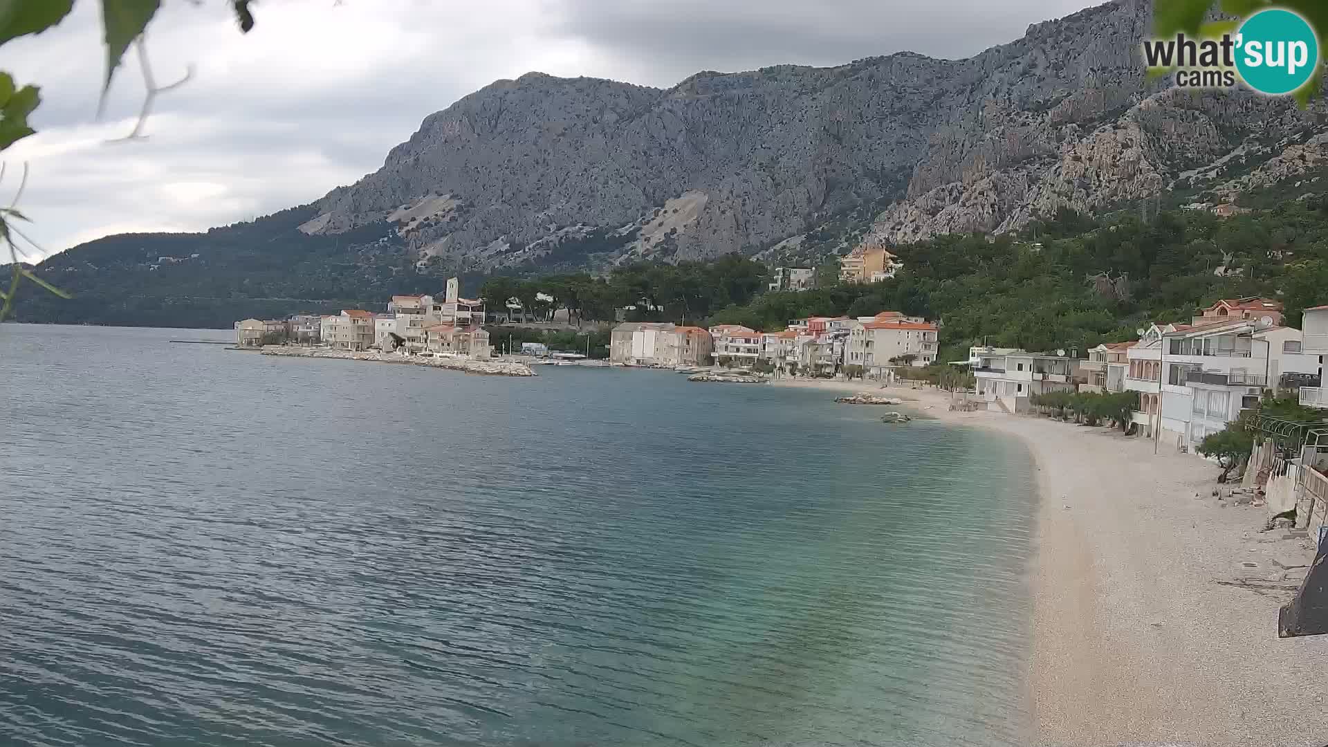 Web Kamera Drašnice (Podgora) – Plaža sa Apartmana Ober