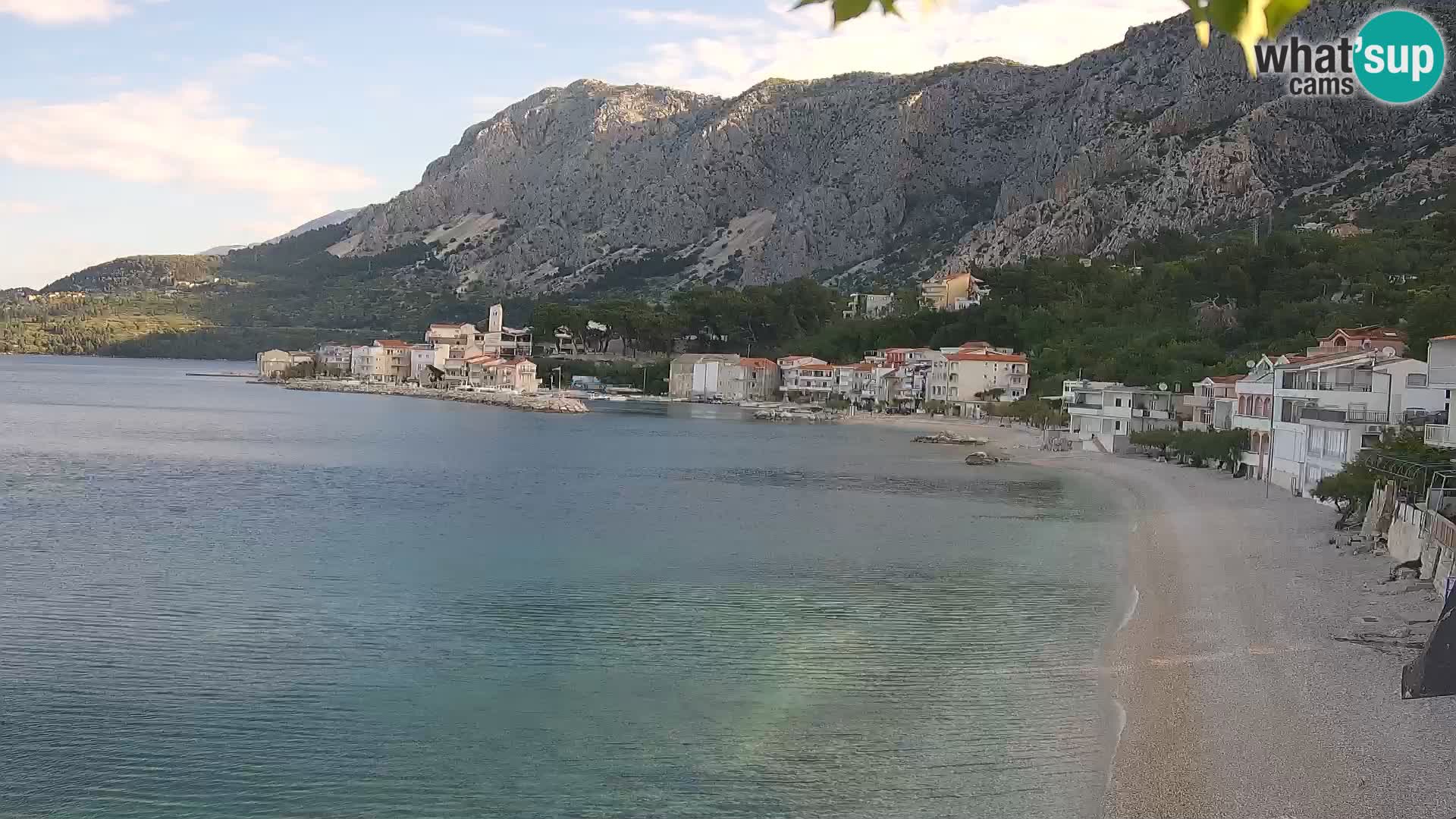 Web Kamera Drašnice (Podgora) – Plaža sa Apartmana Ober