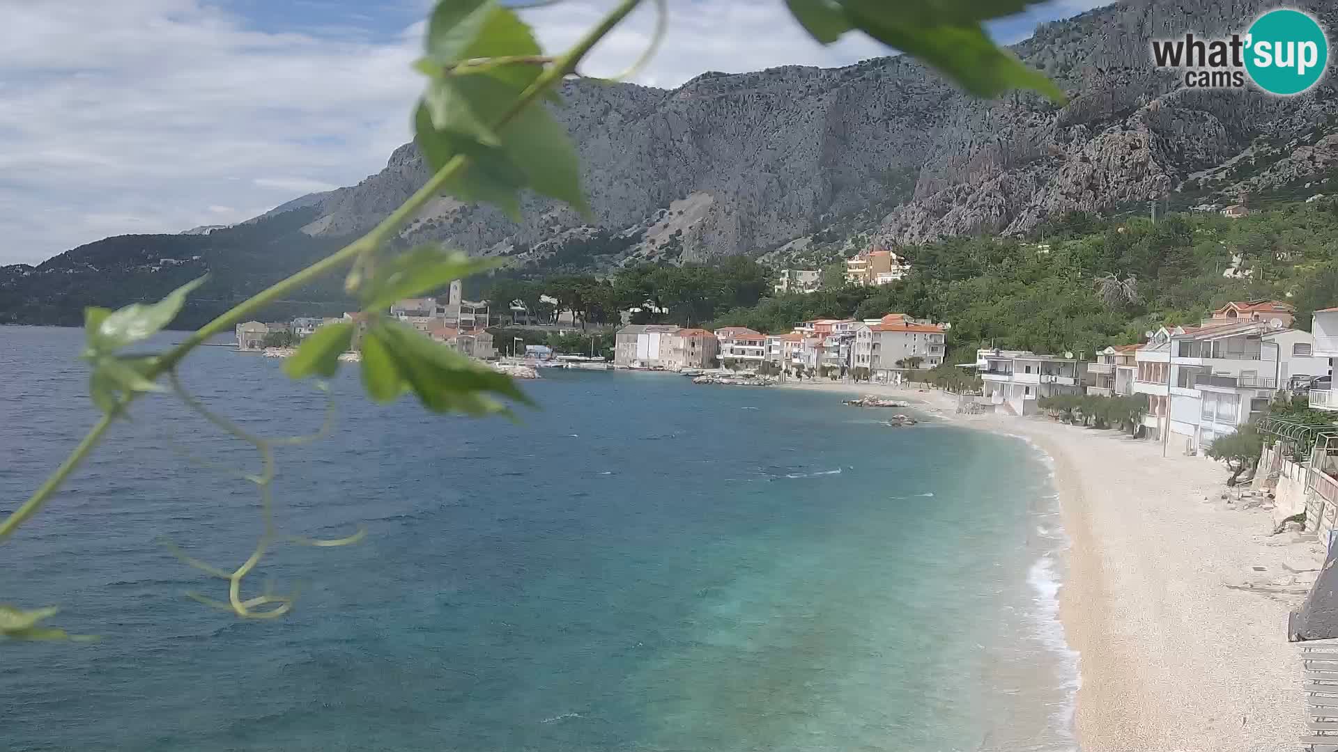 Webcam Drašnice (Podgora)  – Spiaggia
