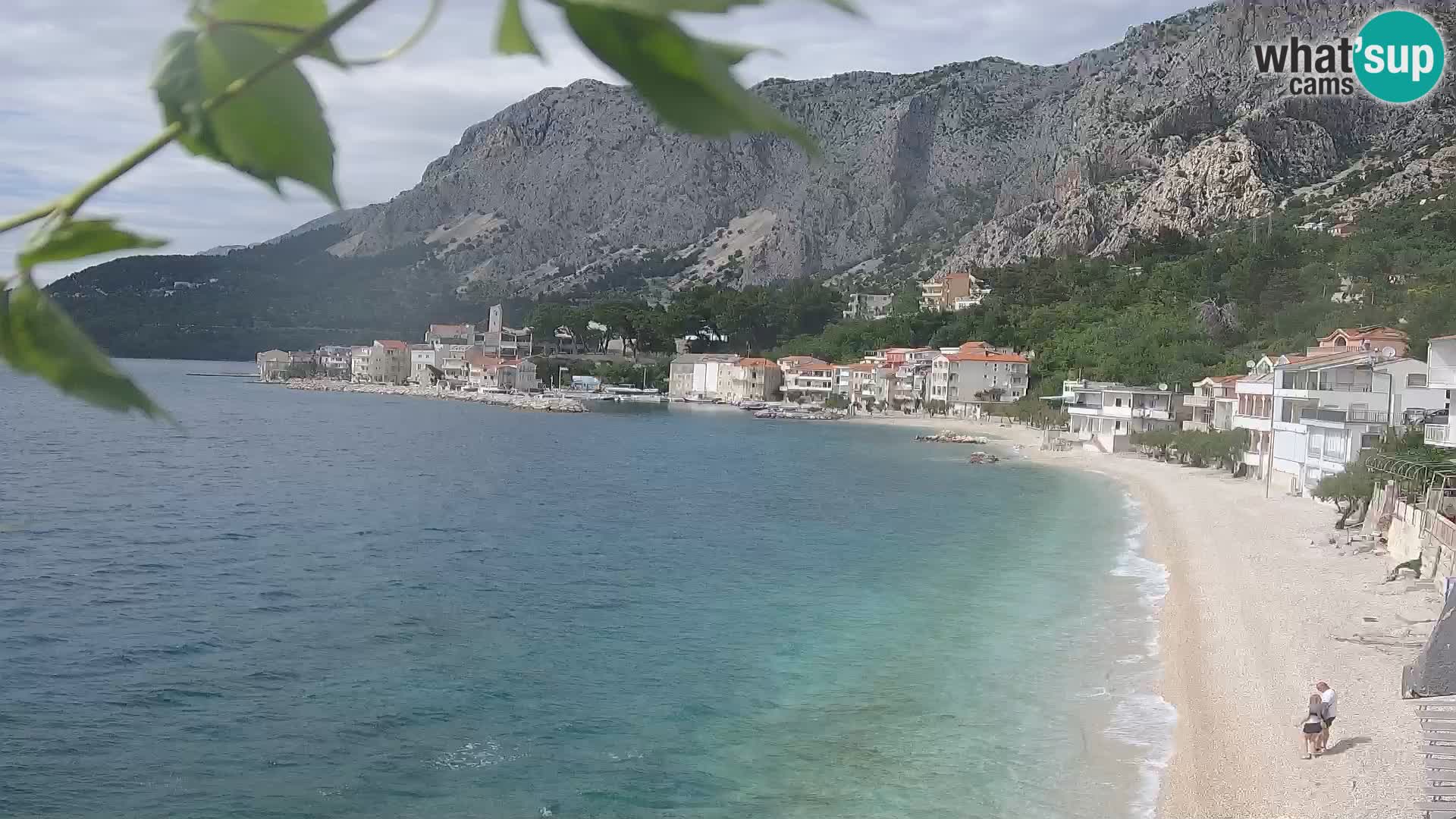 Web Kamera Drašnice (Podgora) – Plaža sa Apartmana Ober