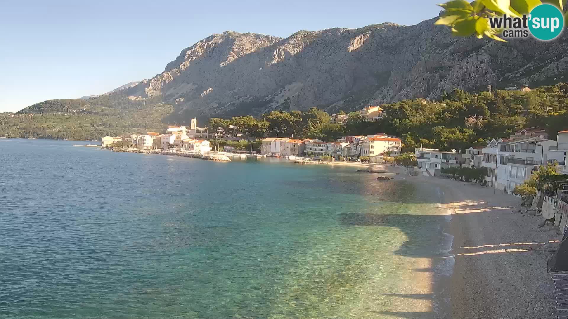 Webcam Drašnice (Podgora)  – Spiaggia