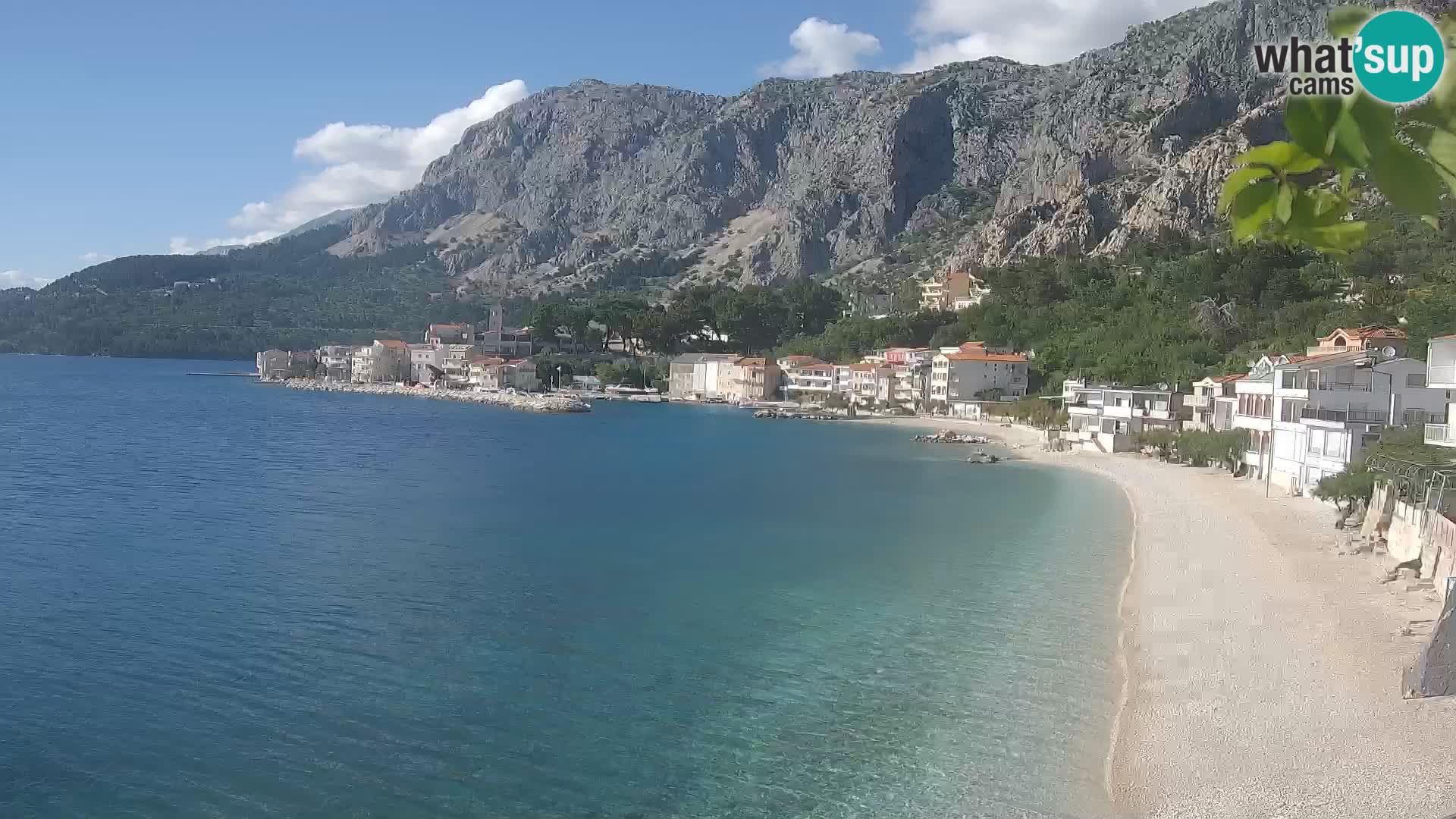 Webcam Drašnice (Podgora)  – Spiaggia