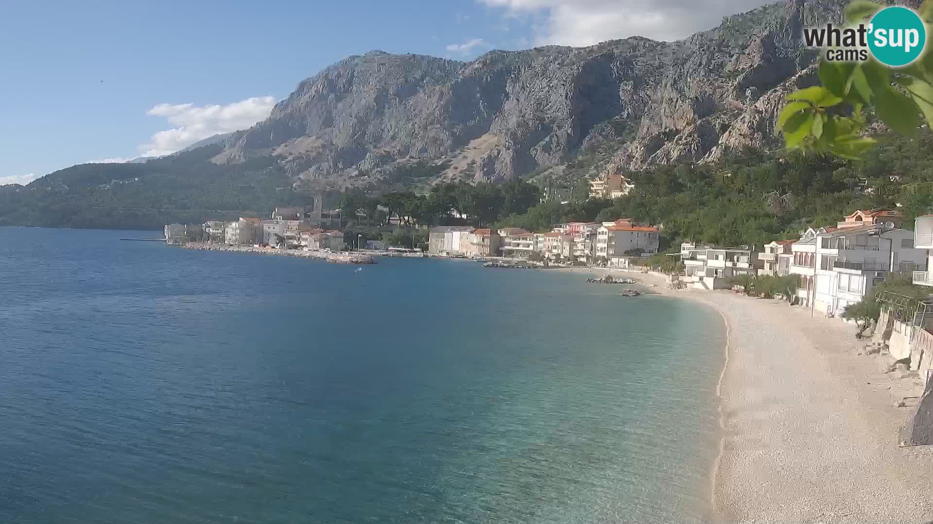 Webcam Drašnice (Podgora)  – Spiaggia