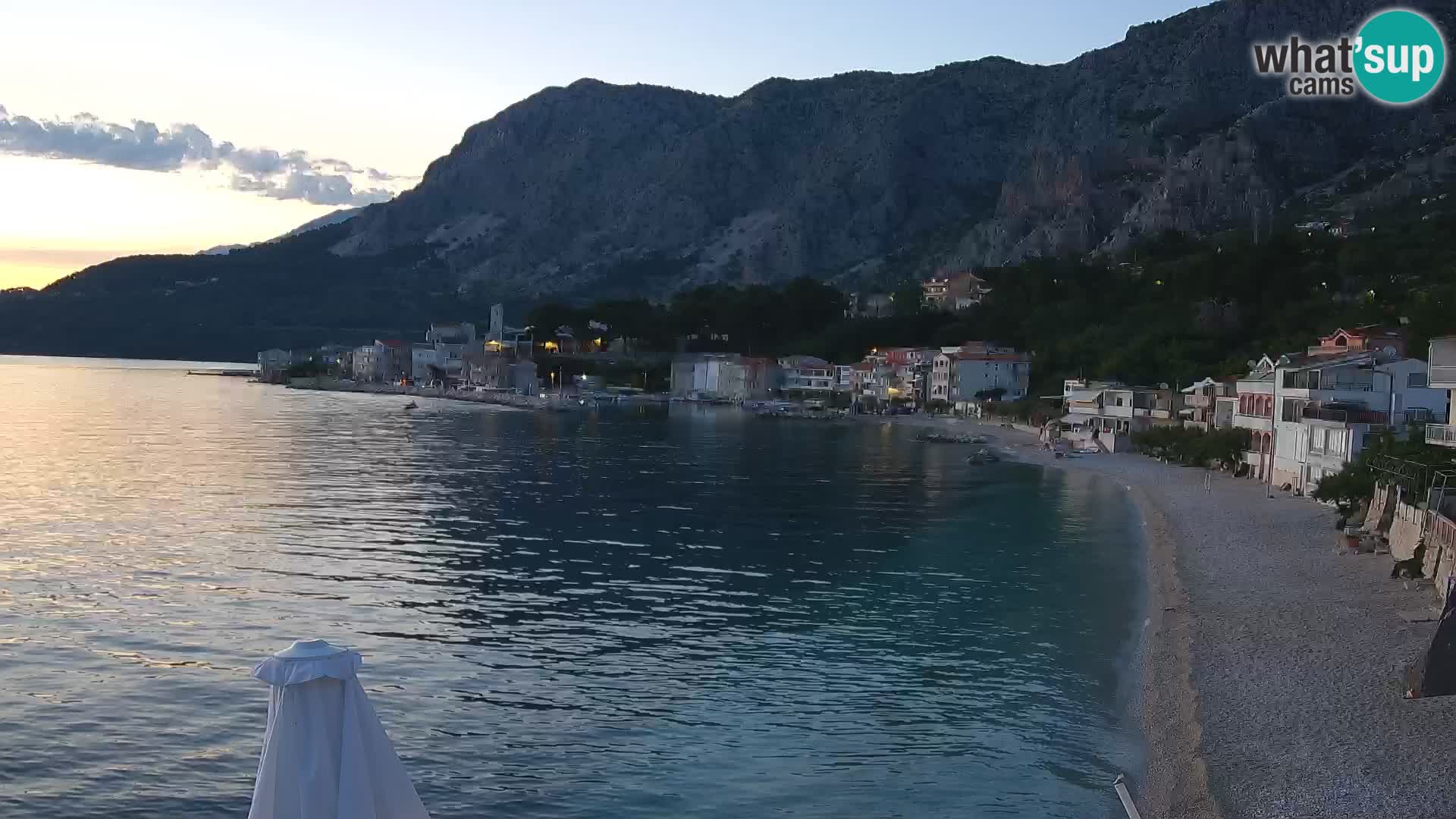 Webcam Drašnice (Podgora)  – Spiaggia
