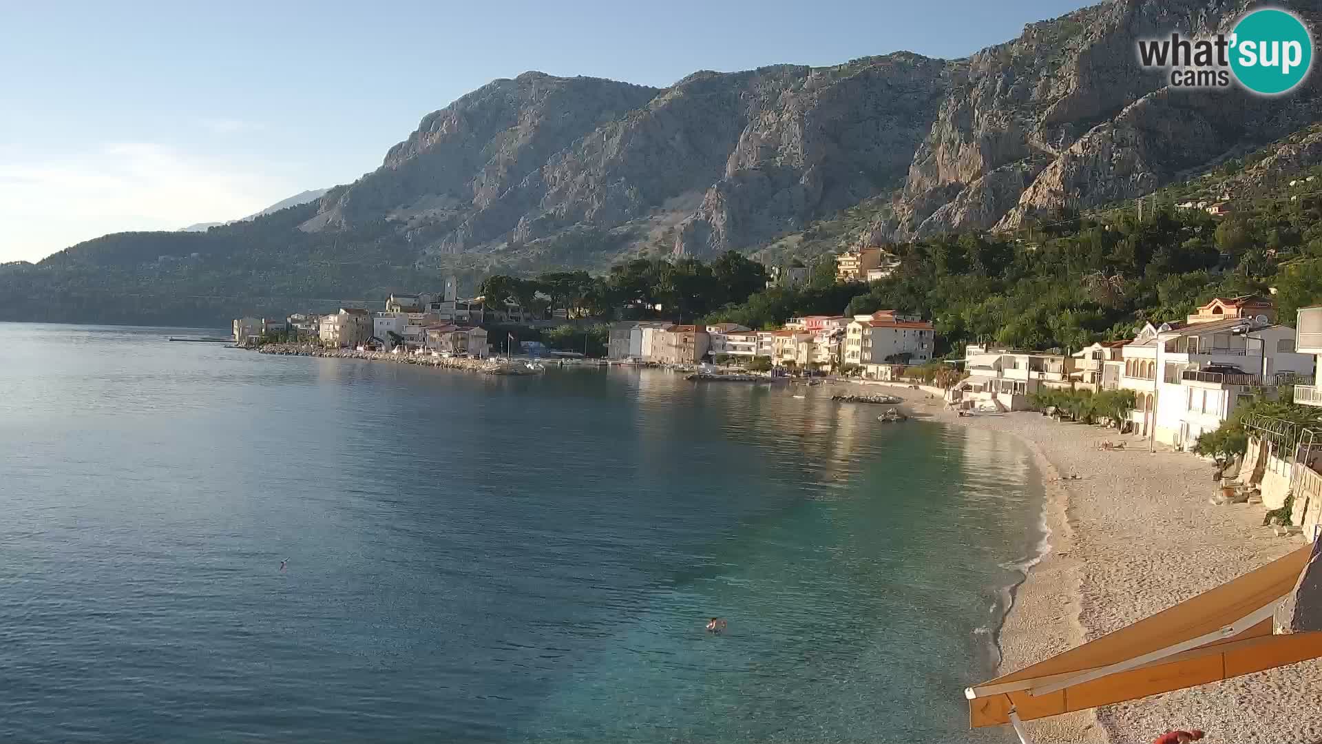 Webcam Drašnice (Podgora)  – Beach – Ober apartments
