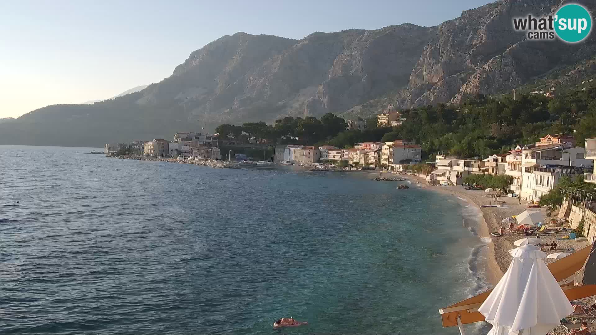 Webcam Drašnice (Podgora)  – Beach – Ober apartments