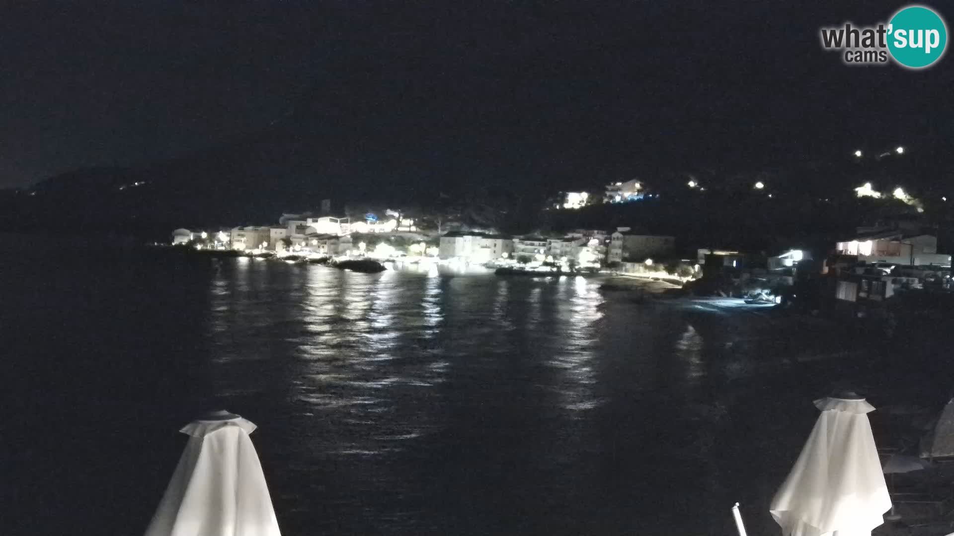 Webcam Drašnice (Podgora)  – Spiaggia