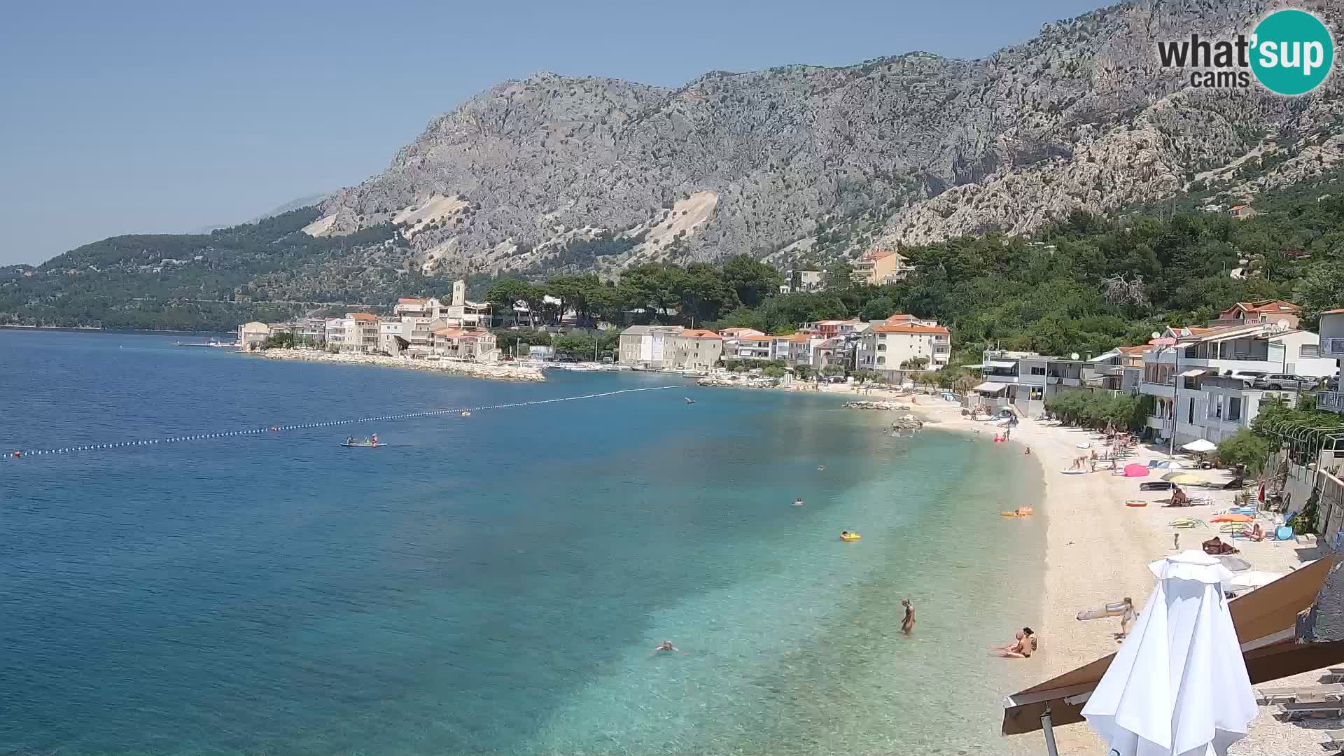 Webcam Drašnice (Podgora)  – Strand