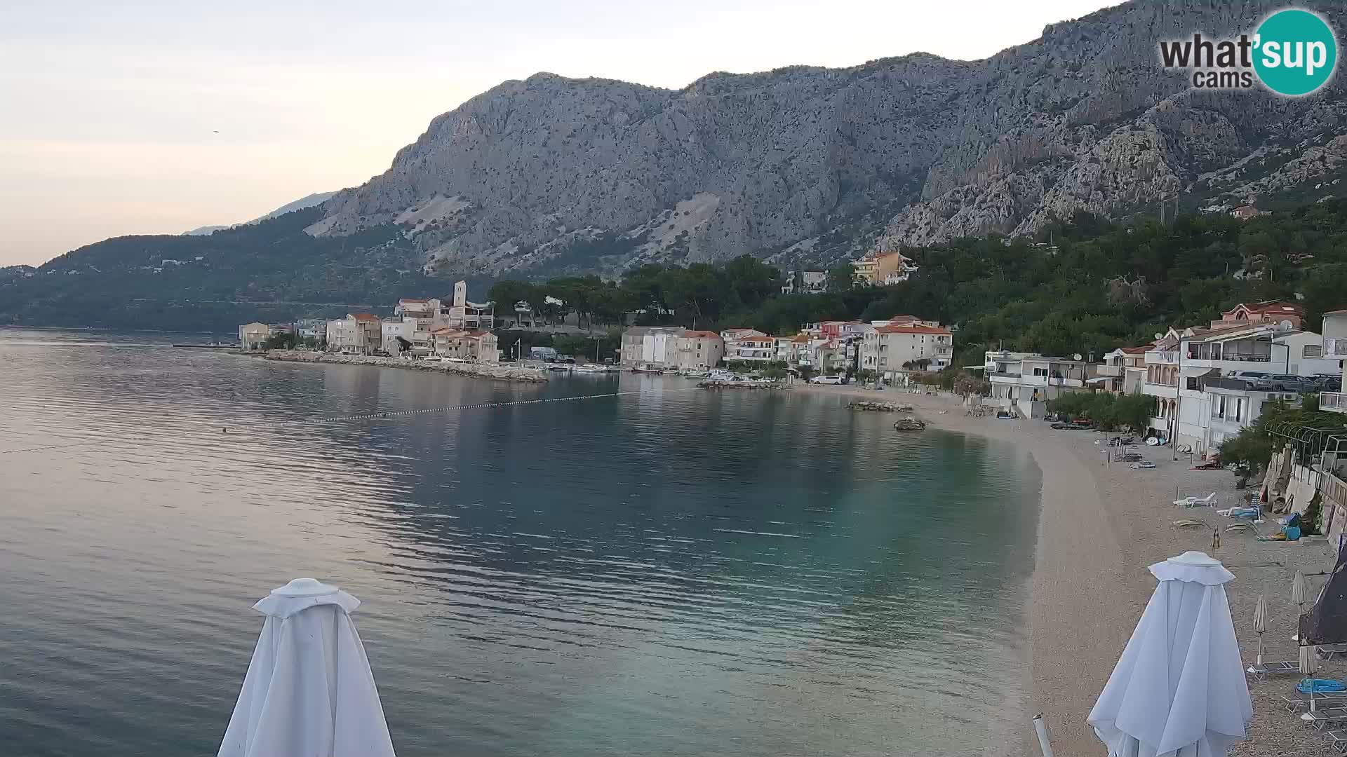 Webcam Drašnice (Podgora)  – Spiaggia