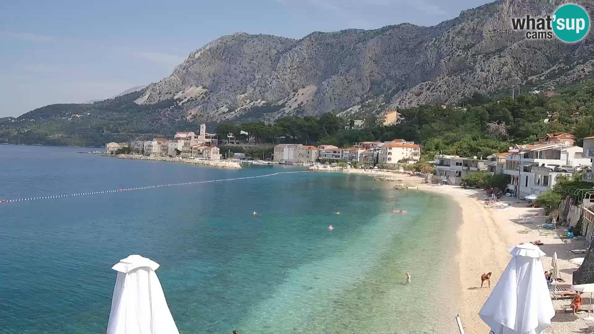 Webcam Drašnice (Podgora)  – Strand