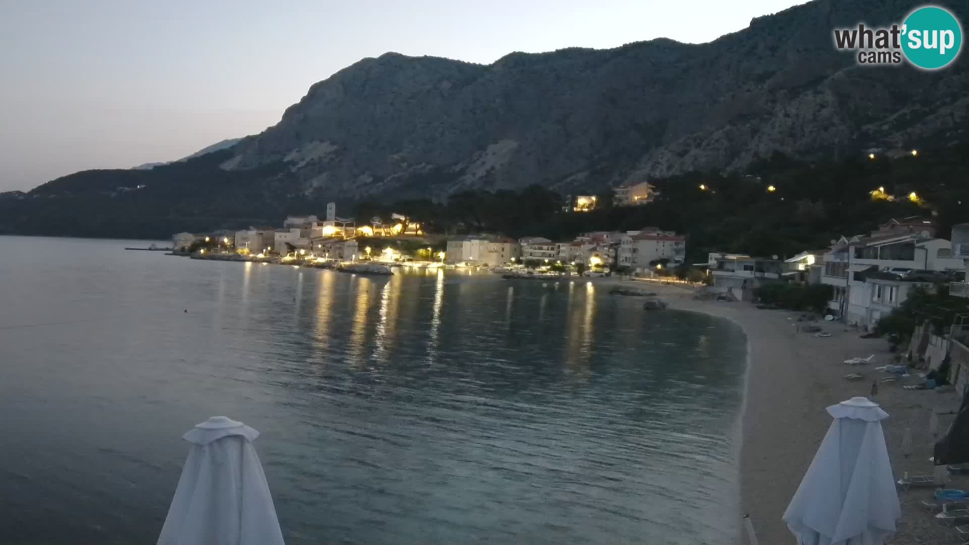 Webcam Drašnice (Podgora)  – Spiaggia