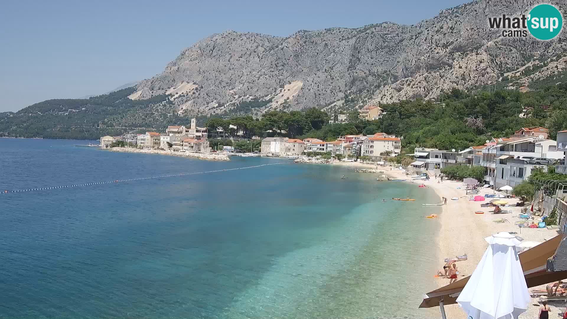 Webcam Drašnice (Podgora)  – Strand