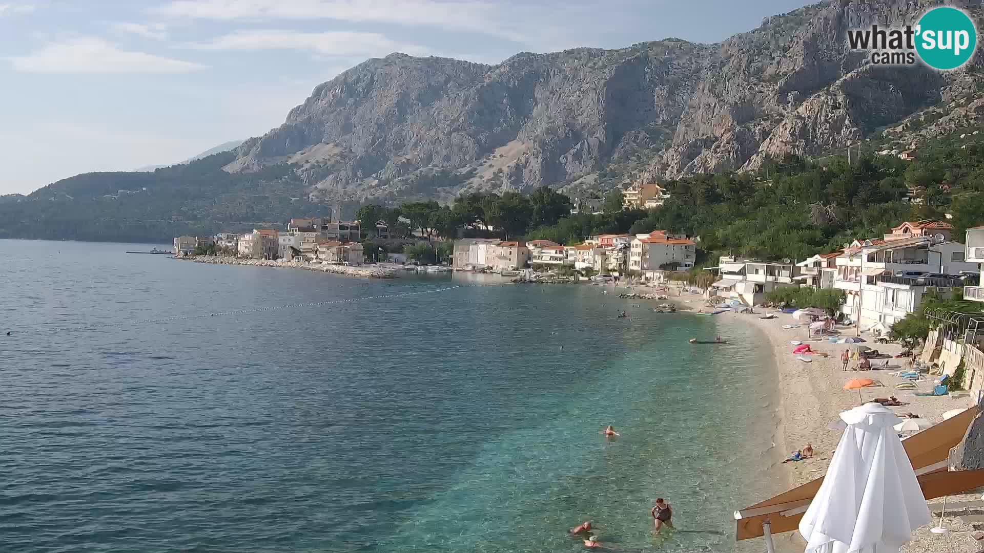 Webcam Drašnice (Podgora)  – Spiaggia