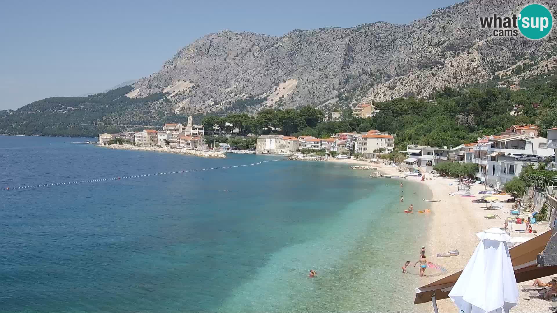 Webcam Drašnice (Podgora)  – Plage