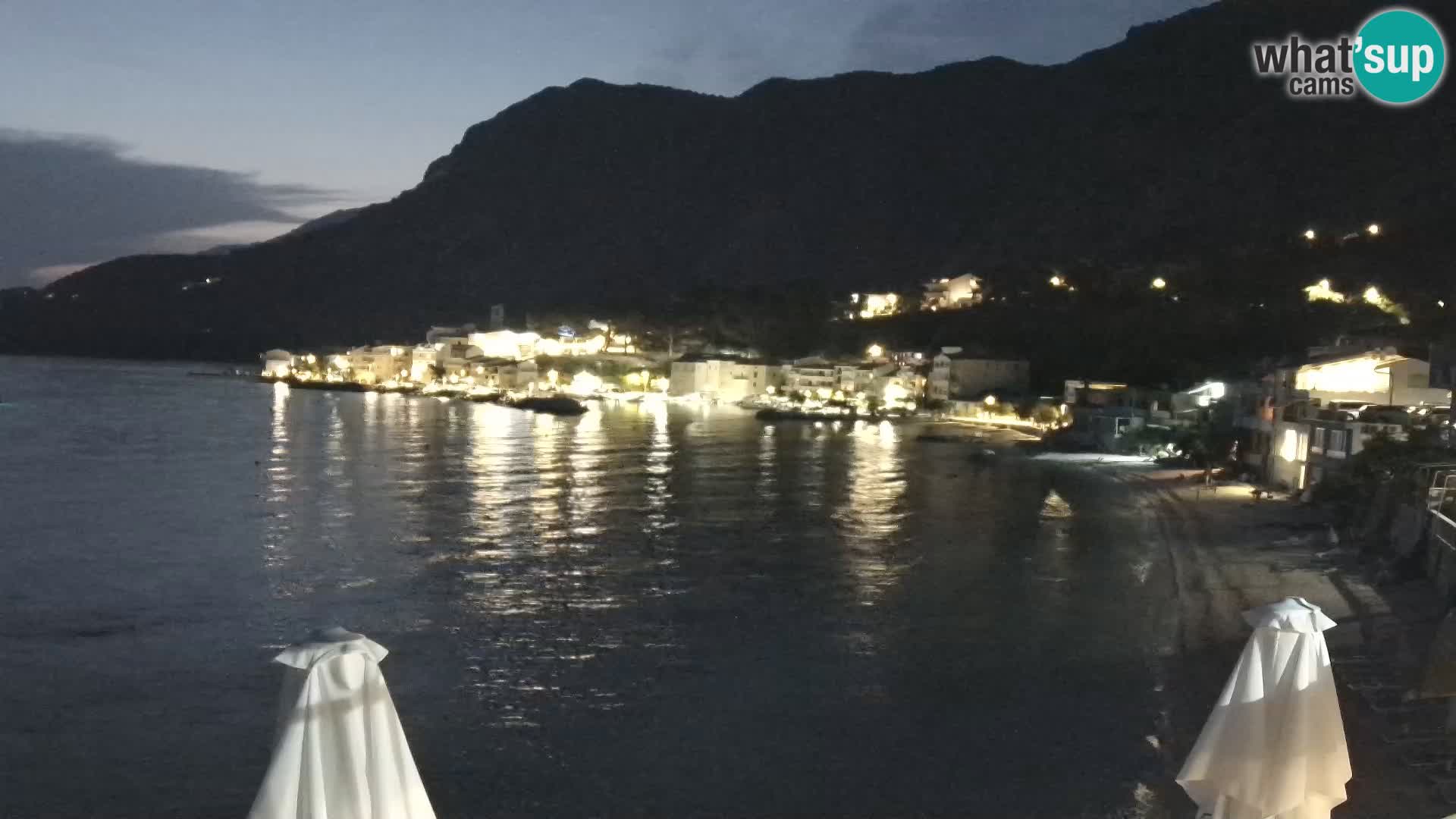 Webcam Drašnice (Podgora)  – Spiaggia
