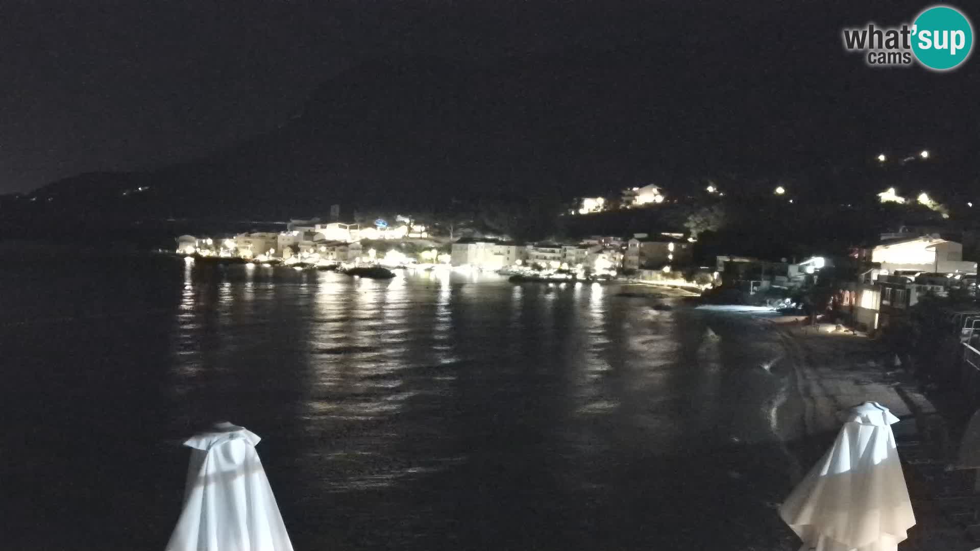 Webcam Drašnice (Podgora)  – Spiaggia