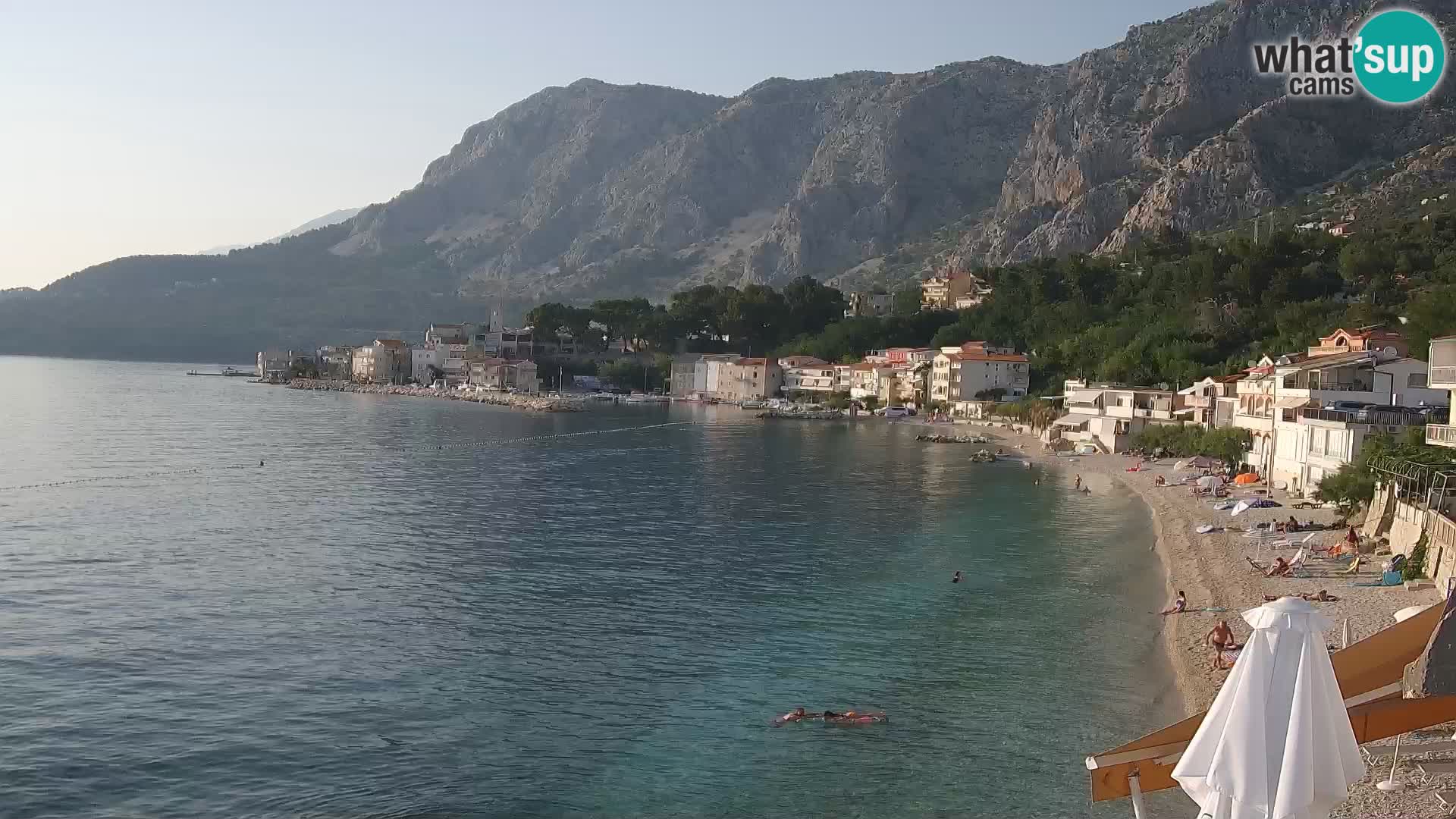 Webcam Drašnice (Podgora)  – Spiaggia