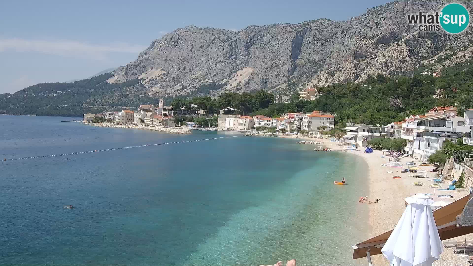 Webcam Drašnice (Podgora)  – Plage