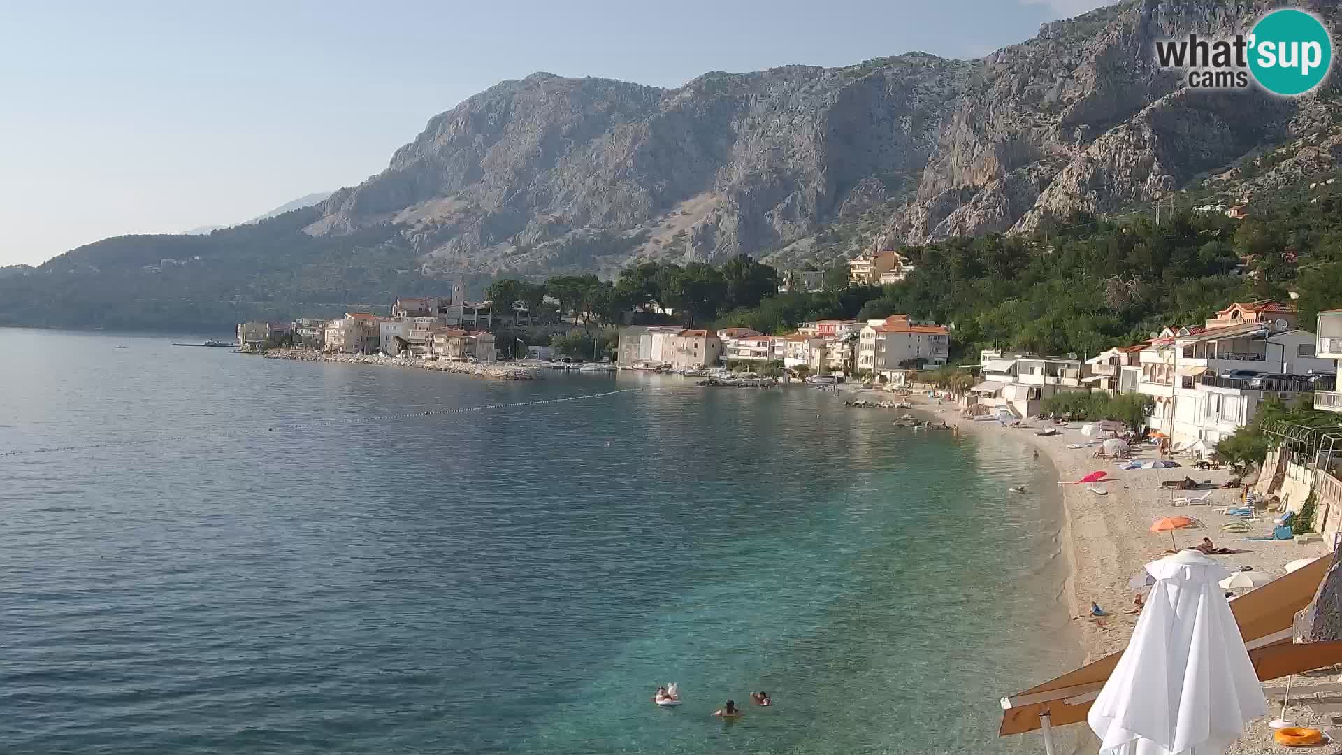 Webcam Drašnice (Podgora)  – Spiaggia