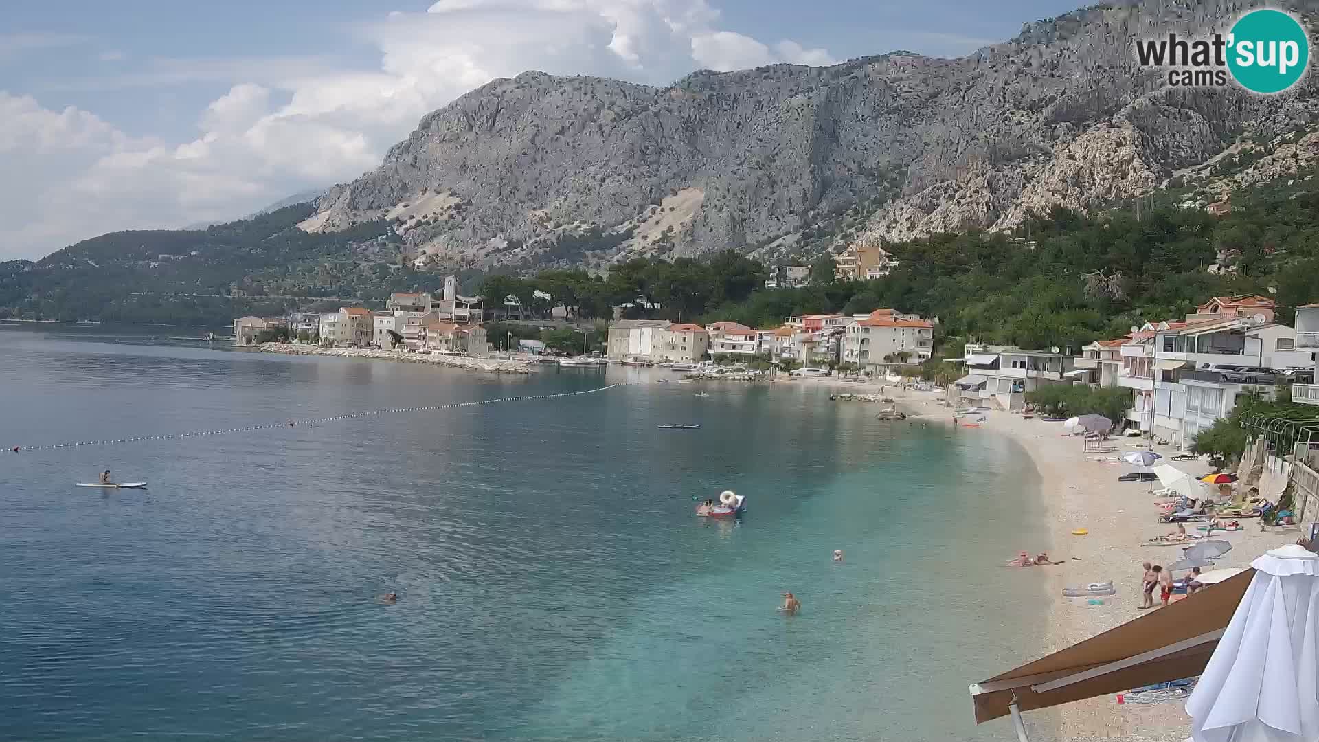 Webcam Drašnice (Podgora)  – Spiaggia