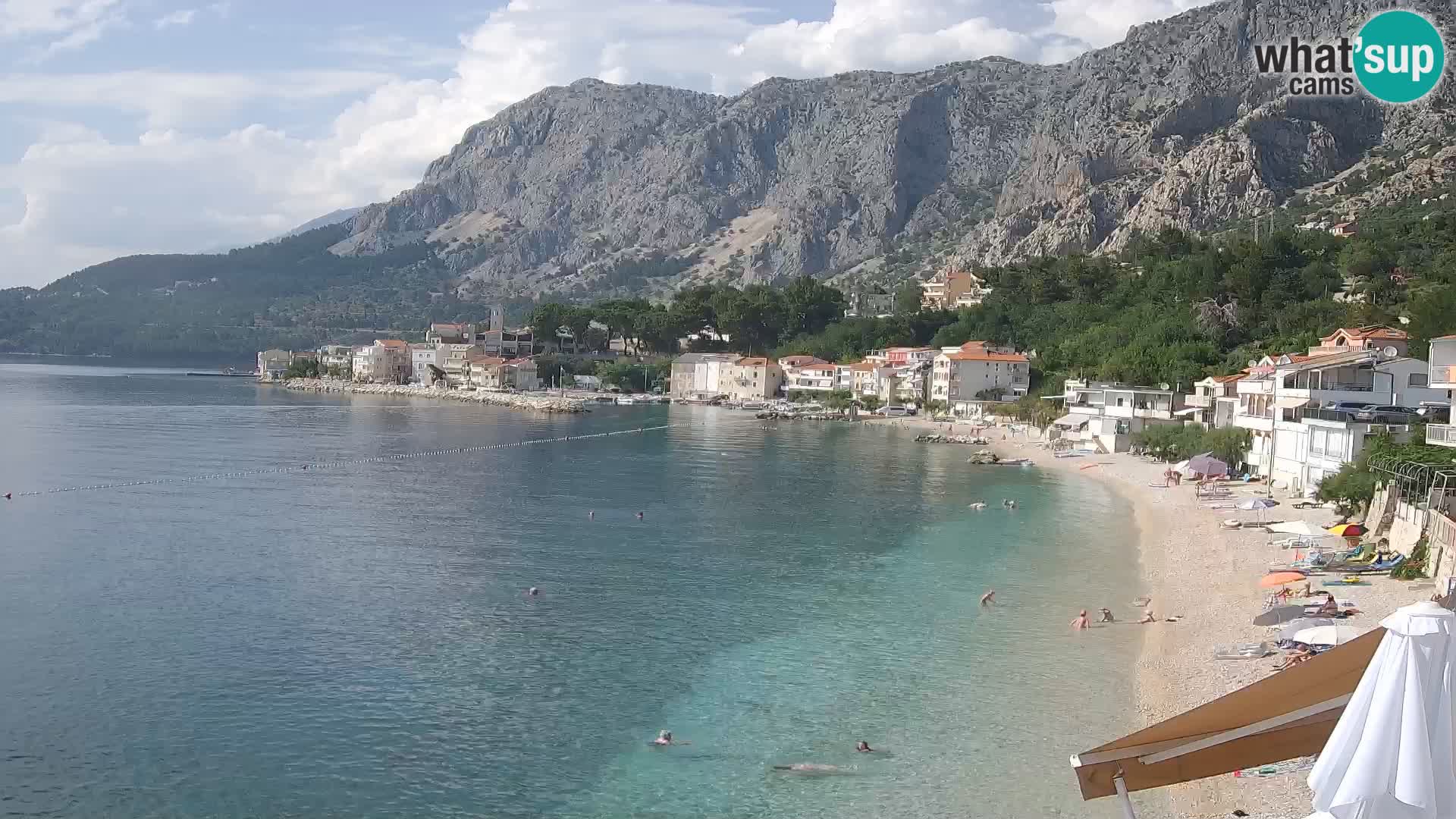 Webcam Drašnice (Podgora)  – Beach – Ober apartments