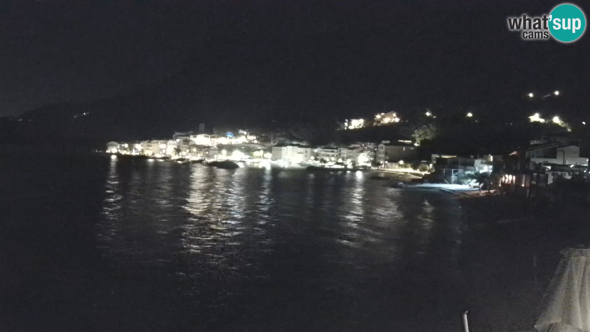 Web Kamera Drašnice (Podgora) – Plaža sa Apartmana Ober