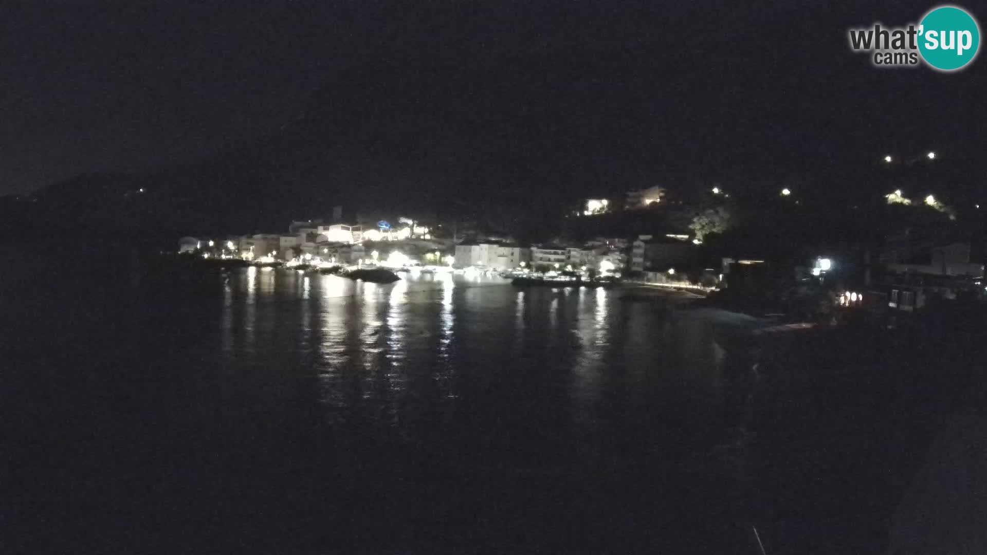Web Kamera Drašnice (Podgora) – Plaža sa Apartmana Ober