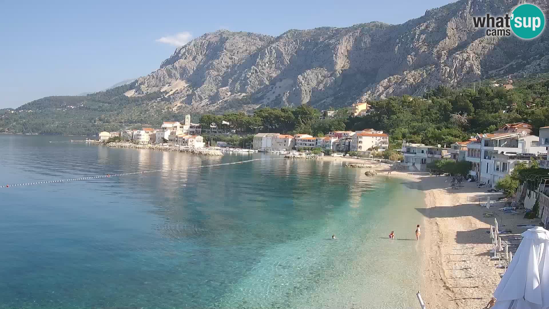Webcam Drašnice (Podgora)  – Strand