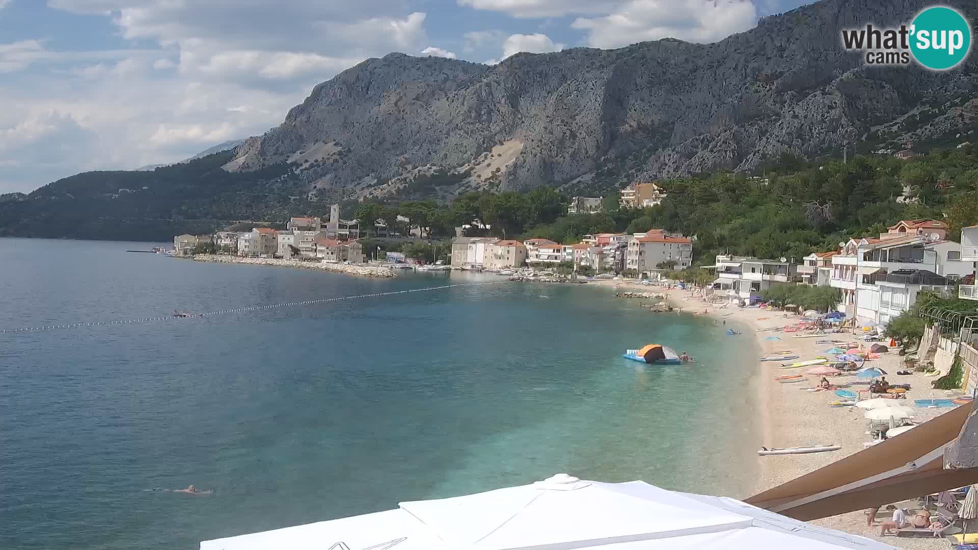 Webcam Drašnice (Podgora)  – Strand