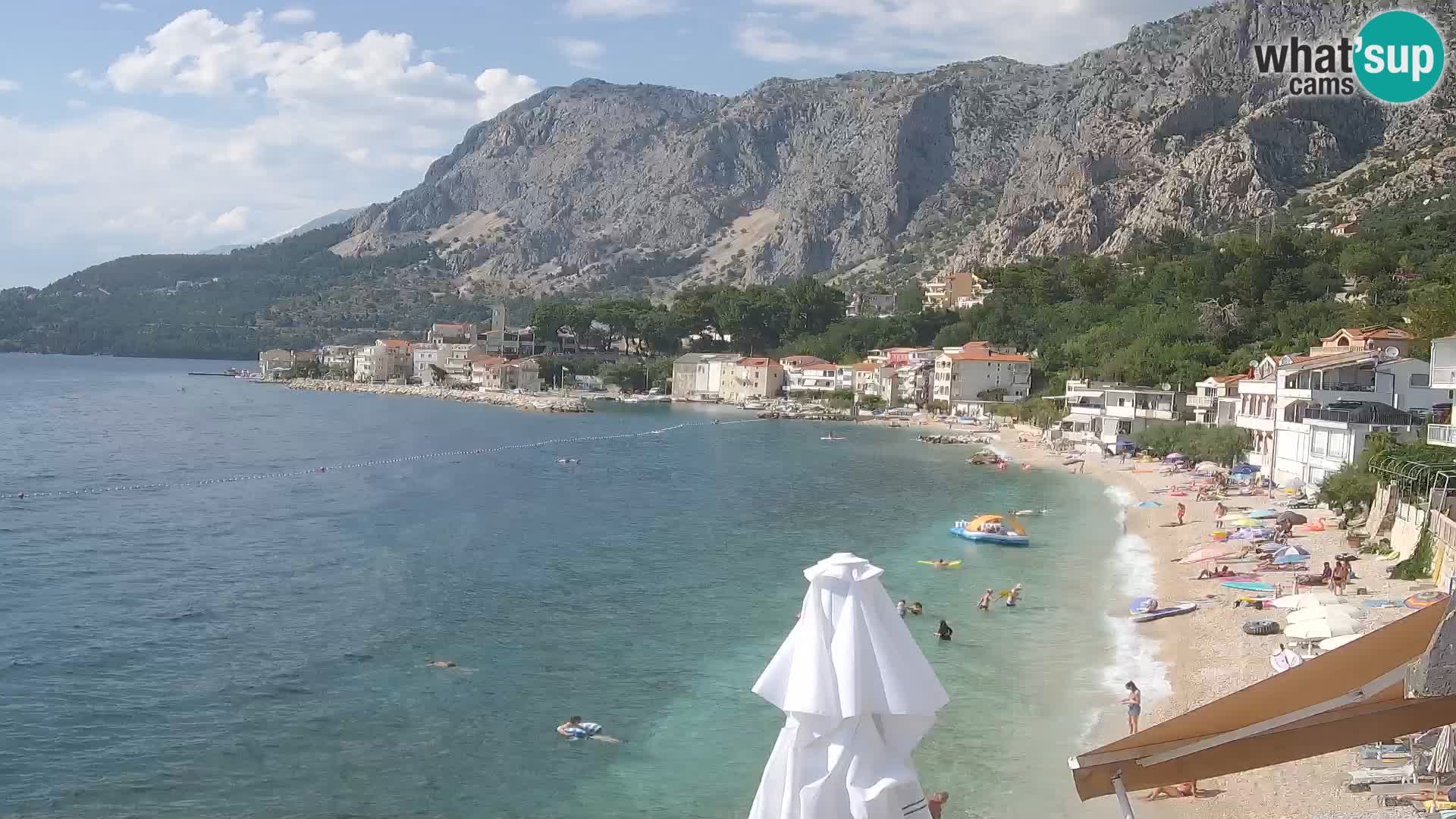 Webcam Drašnice (Podgora)  – Beach – Ober apartments