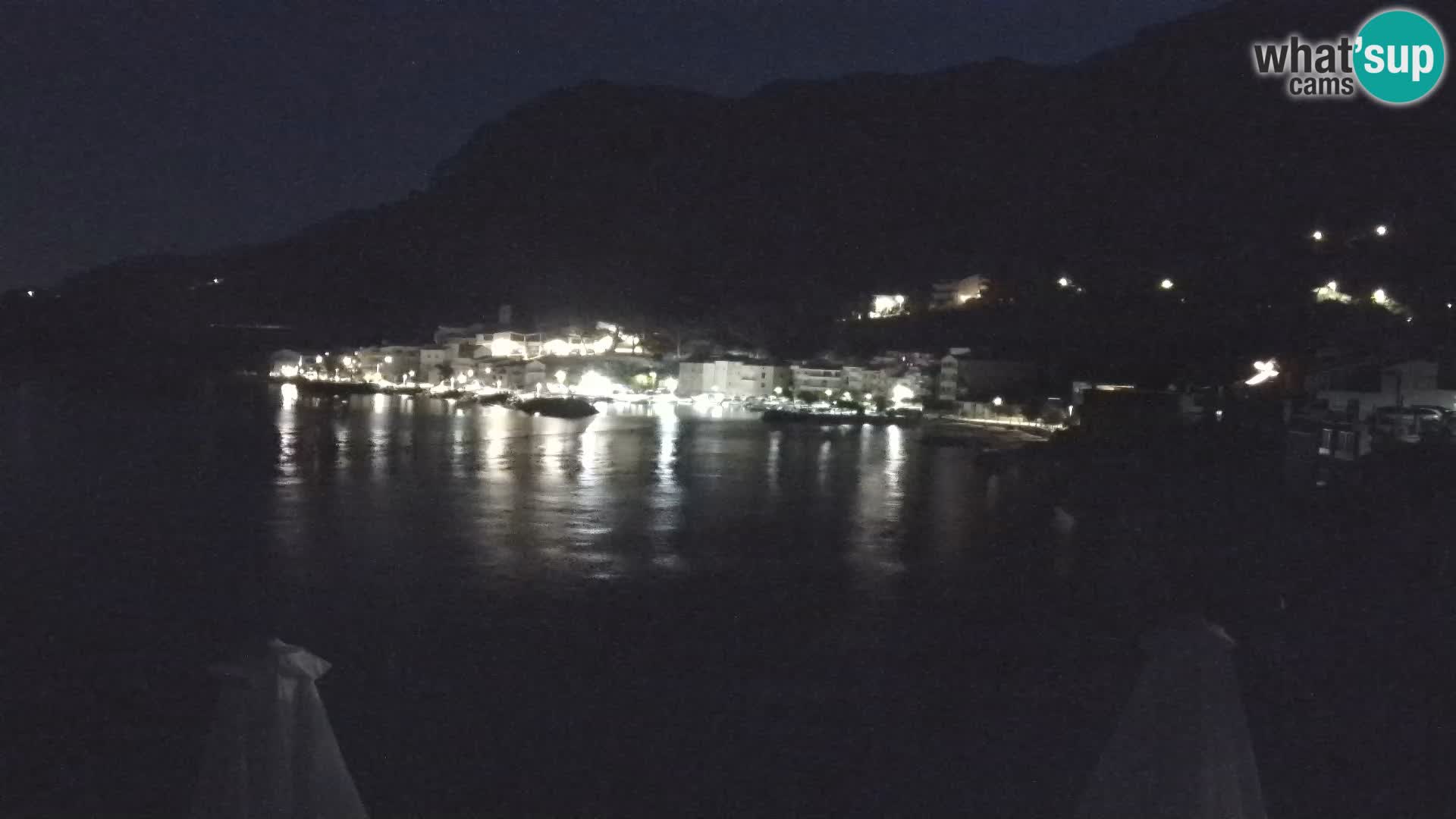 Webcam Drašnice (Podgora)  – Spiaggia