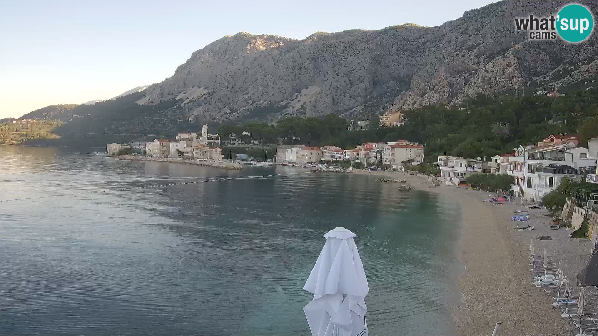 Web Kamera Drašnice (Podgora) – Plaža sa Apartmana Ober