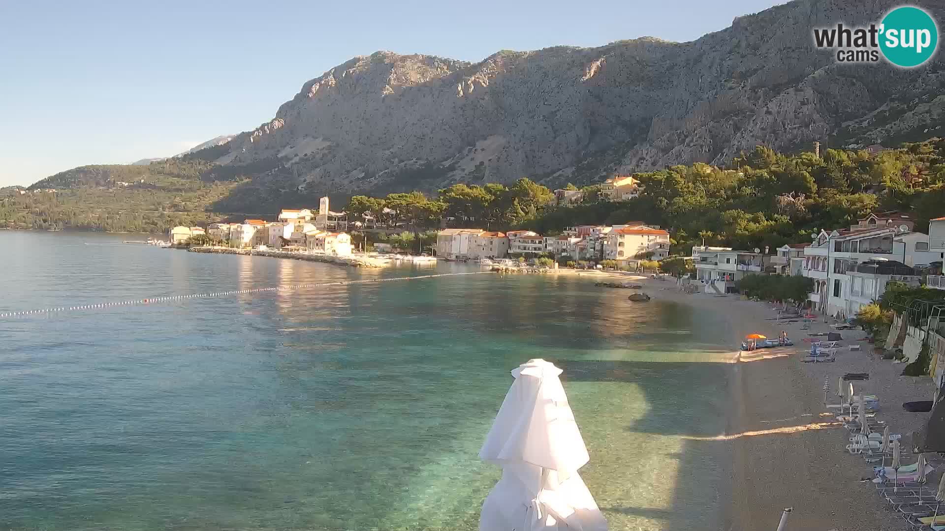 Webcam Drašnice (Podgora)  – Strand